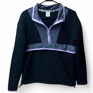 Victoria’s Secret PINK Sherpa Fleece Quarter-Zip Pullover XS